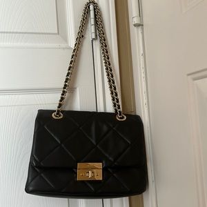 Aldo black quilted cross body